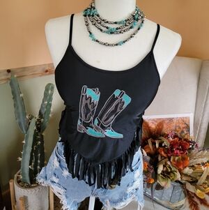 Western Swim Top / Crop Top